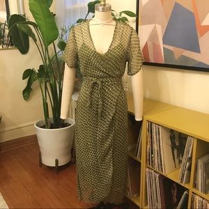 CHLOE CASSANDRO // Silk-crepon wrap dress